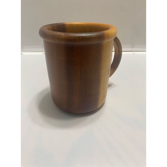 Costa Rica Tropical Toucan Wooden Hand Painted Coffee Tea Mug - Picture 4 of 7